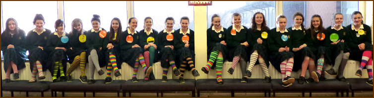 mental well being stripey socks